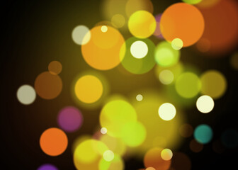 Bokeh Photo Overlay on Black Background. Beautiful Soft Light Bokeh Effect. Ideal for Photography, Graphic Design, and Video Editing.