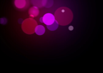 Bokeh Photo Overlay on Black Background. Beautiful Soft Light Bokeh Effect. Ideal for Photography, Graphic Design, and Video Editing.