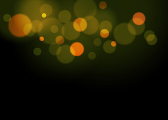 Bokeh Photo Overlay on Black Background. Beautiful Soft Light Bokeh Effect. Ideal for Photography, Graphic Design, and Video Editing.