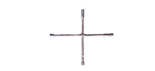 Closeup of a old Metal Tools isolated on a Transparent Background