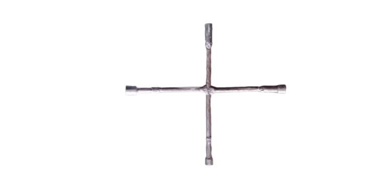 Closeup of a old Metal Tools isolated on a Transparent Background