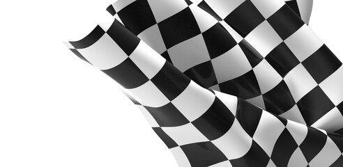 The checkered flag waves signifying the end of the race