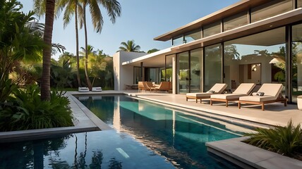 Fototapeta premium hotel swimming pool