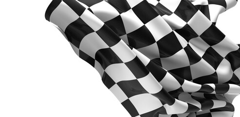 The checkered flag waves signifying the end of the race