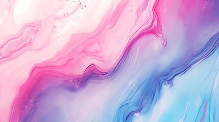 Obraz premium Abstract Swirling Pink and Blue Liquid Art