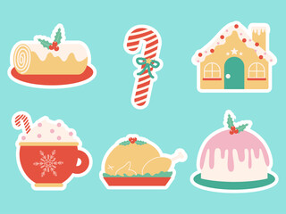 Christmas elements vector set Isolated editable