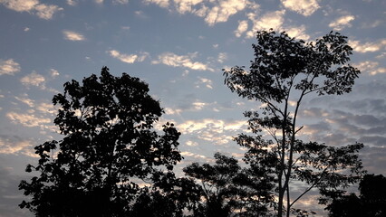 sunset in the mountains