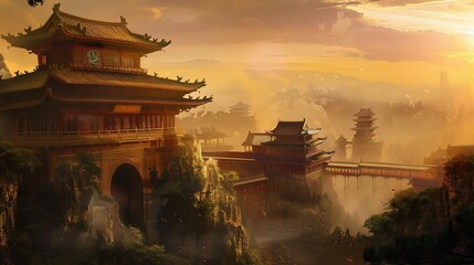 Unfolding the Splendid Tapestry: Conceptual Diagram of Chinese Architectural Background Revealed