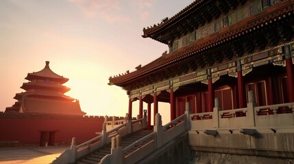 Unfolding the Splendid Tapestry: Conceptual Diagram of Chinese Architectural Background Revealed