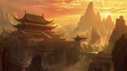 Unfolding the Splendid Tapestry: Conceptual Diagram of Chinese Architectural Background Revealed