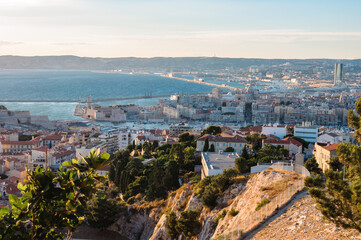 Naklejka premium Panoramic View of Marseille