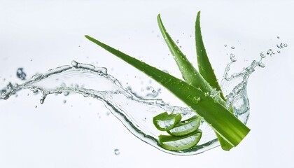 Aloe Vera with Water Splash