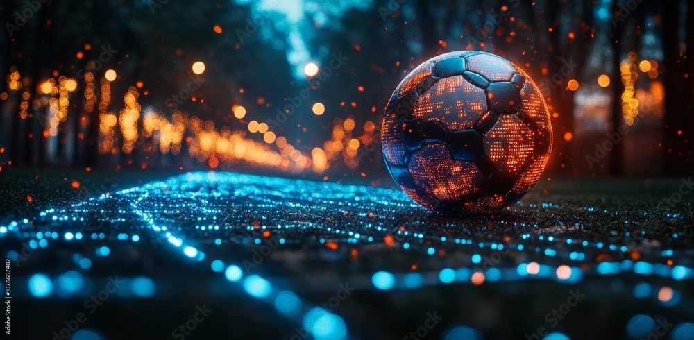 Poster technology-driven abstract globe background.