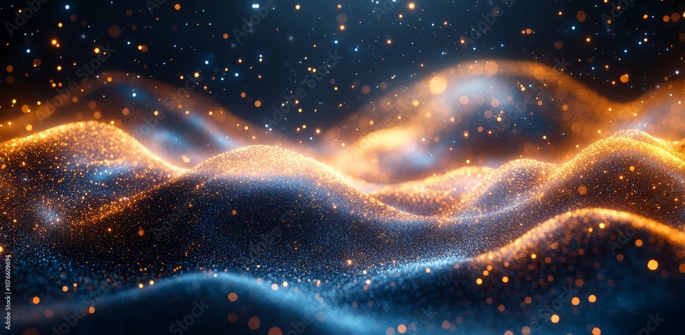Poster digital circuits background with a grid space and abstract futuristic horizontal digital space. futu