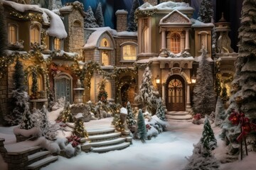 Fototapeta premium Christmas decoration christmas decorations architecture.