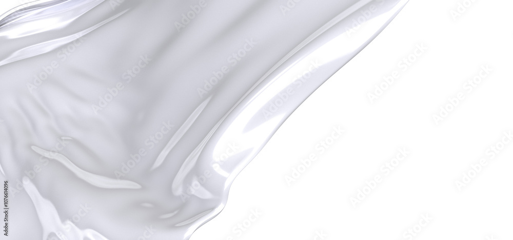 Poster a close-up of a smooth gray fabric texture. the fabric is draped and flowing, creating abstract patt