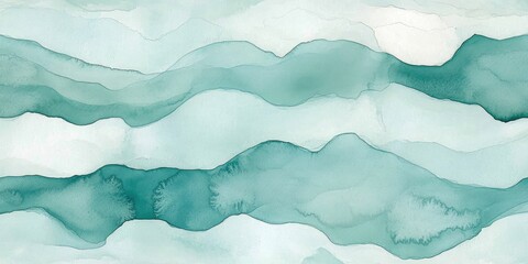 A shimmering palette of gentle aqua waves flows across a tranquil winter background, creating a serene atmosphere that invites contemplation and peace