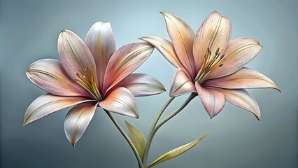 Stunning Lush Lilies Floral Arrangement Vibrant Soft Petals Elegance Nature Beauty