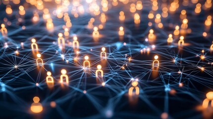 Obraz premium Glowing AI driven Digital Influencer Marketing Platform Showcasing Metrics and Impact