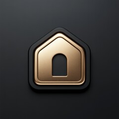 mobile home icon for a navigation bar, 3d render 