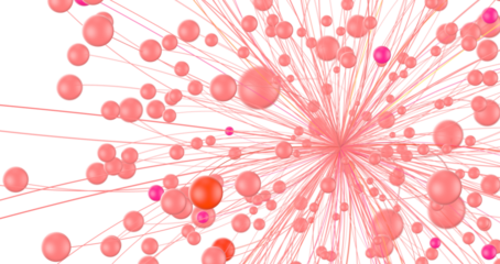 Abstract digital connection dots and lines. Technology background. Network connection structure. Plexus effect. 3d