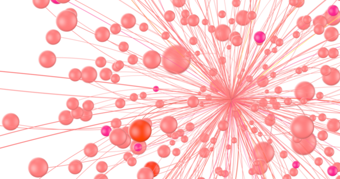 Abstract digital connection dots and lines. Technology background. Network connection structure. Plexus effect. 3d