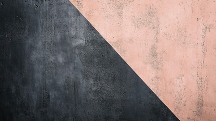 Smooth cement wall with soft peach and charcoal gray colors blending together on a shadowy dark backdrop, creating a refined yet gritty aesthetic,