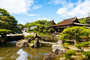 Silver Pavillion Ginkakuji Temple Kyoto Japan