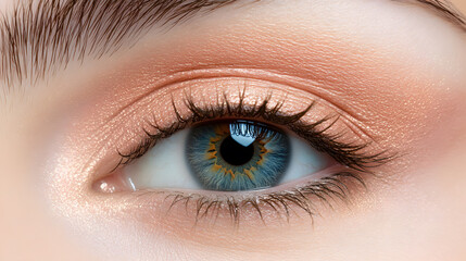 Obraz premium Elegant High-Fashion Beauty Portraits with Radiant Skin, Glamorous Makeup, and Luxurious Skincare Glow.