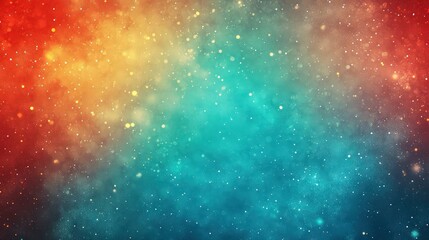 Fototapeta premium Vibrant background with a grainy gradient transition from aqua blue to fiery red, featuring soft glowing edges to add a captivating abstract energy