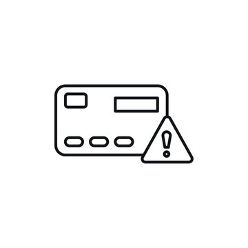 recommend clip art: Credit limit icon Vector flat thin line illustration