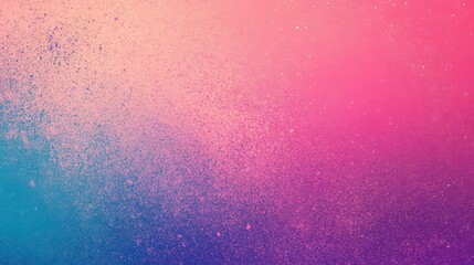Obraz premium Vibrant color gradient in a mix of sunset pink, violet, and blue, with grainy noise texture giving a vintage yet futuristic feel, creating a captivating abstract background