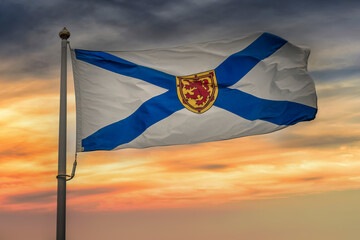 Flag of Nova Scotia in Eastern Canada