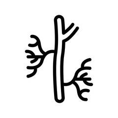 Obraz premium Human artery icon Vector flat thin line illustration