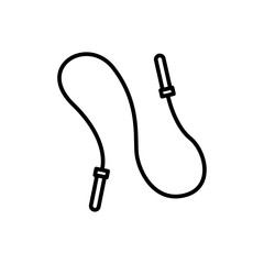 Jump rope icon Vector flat thin line illustration