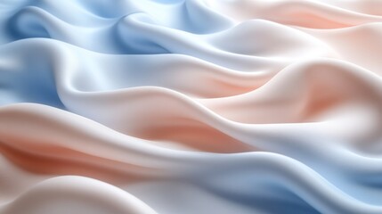Obraz premium Abstract background with soft, flowing blue and pink fabric.