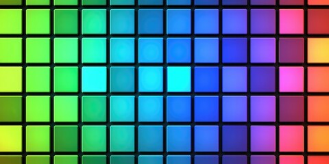 Abstract colorful square tiles background.