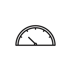 Meter icon Vector flat thin line illustration
