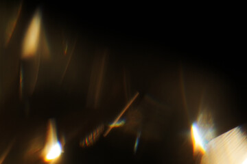 Prismatic Luxury Gold Overlays – High-resolution abstract light and golden bokeh textures....