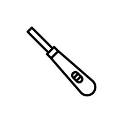 Pregnancy test icon Vector flat thin line illustration