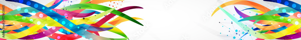 Aufkleber abstract colored background on a gray gradient. curves painted in bright colors, arbitrarily mixed w