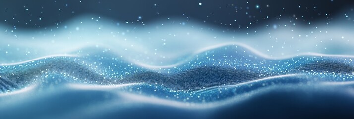 Obraz premium minimal digital background with a seamless flow of connected lines and dots