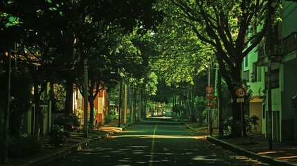 Obraz premium One of the most beautiful and famous street in Recife/Brazil