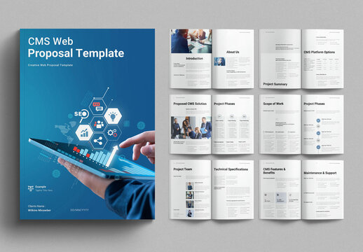 CMS Web Proposal Template Design Layout