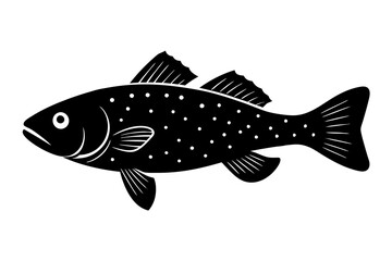 trout fish silhouette.