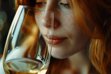 Generative AI image sommelier pouring wine into glasses during formal tasting event in luxurious restaurant wine storage winery
