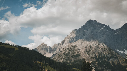 Fototapeta premium Dachstein West, Austria, fantastic view, spectacular sight in Salzburg