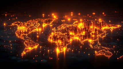 Fototapeta premium Financial data analysis for 2025, futuristic dashboard, global investment trends,