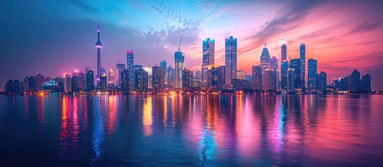 Fototapeta premium Toronto Skyline at Sunset