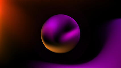 ABSTRACT DARK BACKGROUND WITH GRADIENT MESH PURPLE ORANGE SMOOTH LIQUID COLOR DESIGN VECTOR TEMPLATE GOOD FOR MODERN WEBSITE, WALLPAPER, COVER DESIGN 
